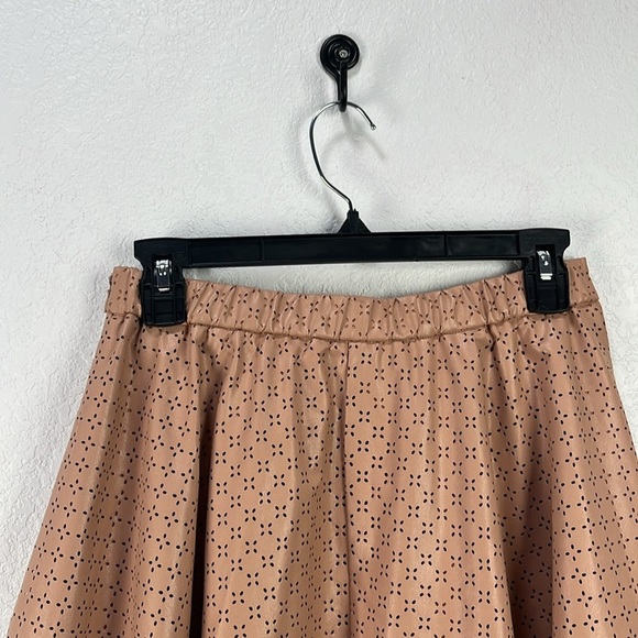 Sunday in Brooklyn Women’s Blush Pink Skater Mini Skirt Size 4 Summer Side Zip - Picture 10 of 11